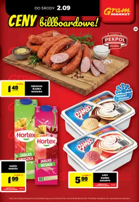 Gram Market - gazetka promocyjna Cały tydzień niskie ceny od piątku 28.08 do środy 02.09 - strona 3