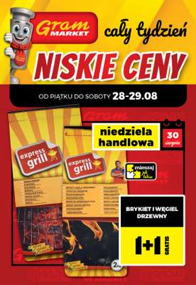 Gram Market - gazetka promocyjna Cały tydzień niskie ceny od piątku 28.08 do środy 02.09