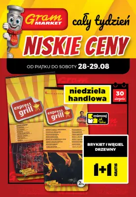 Gram Market - gazetka promocyjna Cały tydzień niskie ceny od piątku 28.08 do środy 02.09