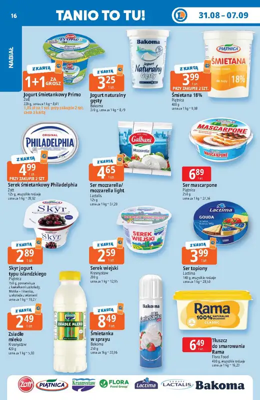Leclerc - gazetka promocyjna Oferta E.Leclerc | Tanio to tu! od poniedziałku 31.08 do poniedziałku 07.09 - strona 16