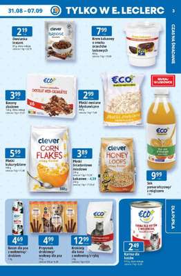 Leclerc - gazetka promocyjna Oferta E.Leclerc | Tanio to tu! od poniedziałku 31.08 do poniedziałku 07.09 - strona 3