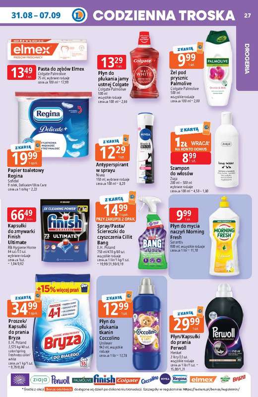 Leclerc - gazetka promocyjna Oferta E.Leclerc | Tanio to tu! od poniedziałku 31.08 do poniedziałku 07.09 - strona 27