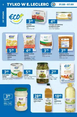 Leclerc - gazetka promocyjna Oferta E.Leclerc | Tanio to tu! od poniedziałku 31.08 do poniedziałku 07.09 - strona 2