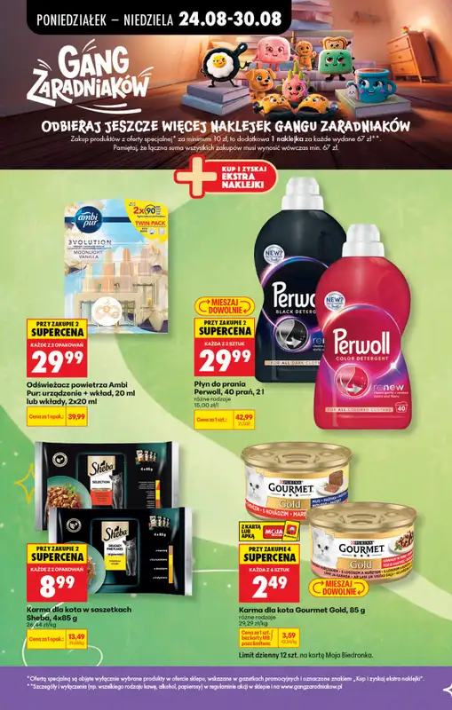 Biedronka - gazetka promocyjna Od poniedziałku, Z ladą tradycyjną od poniedziałku 24.08 do niedzieli 30.08 - strona 44