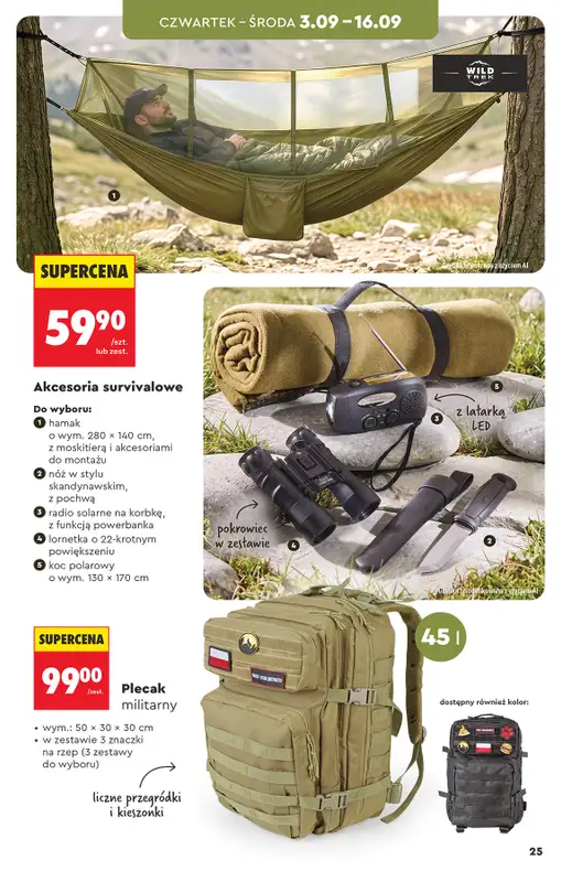 Biedronka - gazetka promocyjna Hity i inspiracje, od 31.08 od poniedziałku 31.08 do środy 16.09 - strona 25