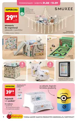 Biedronka - gazetka promocyjna Hity i inspiracje, od 31.08 od poniedziałku 31.08 do środy 16.09 - strona 4