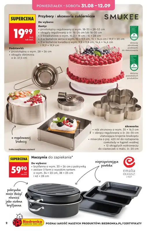 Biedronka - gazetka promocyjna Hity i inspiracje, od 31.08   - strona 2
