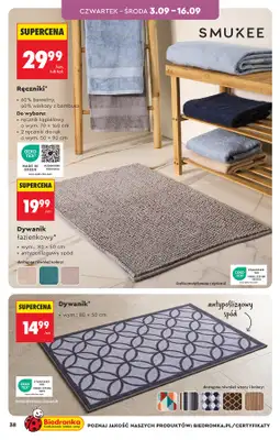 Biedronka - gazetka promocyjna Hity i inspiracje, od 31.08 od poniedziałku 31.08 do środy 16.09 - strona 38