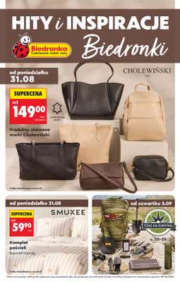 Biedronka - gazetka promocyjna Hity i inspiracje, od 31.08 od poniedziałku 31.08 do środy 16.09