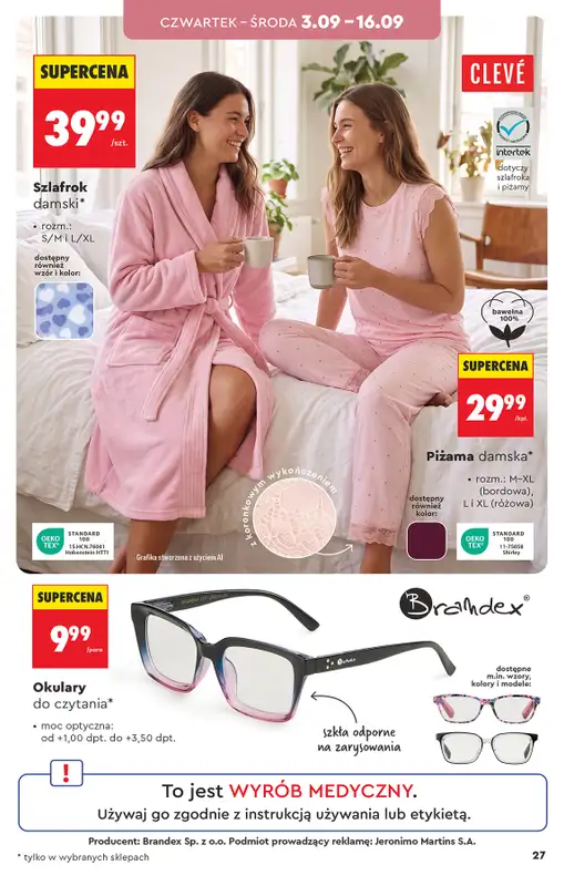 Biedronka - gazetka promocyjna Hity i inspiracje, od 31.08 od poniedziałku 31.08 do środy 16.09 - strona 27