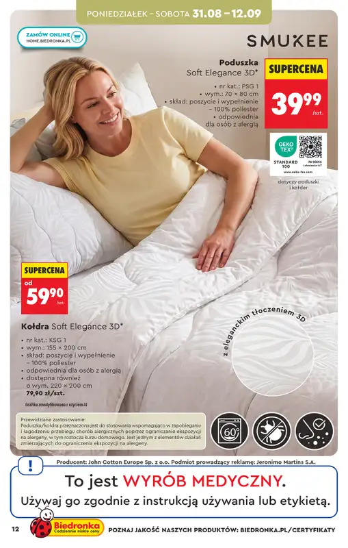 Biedronka - gazetka promocyjna Hity i inspiracje, od 31.08 od poniedziałku 31.08 do środy 16.09 - strona 12
