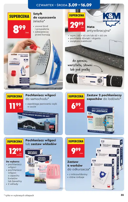 Biedronka - gazetka promocyjna Hity i inspiracje, od 31.08 od poniedziałku 31.08 do środy 16.09 - strona 35