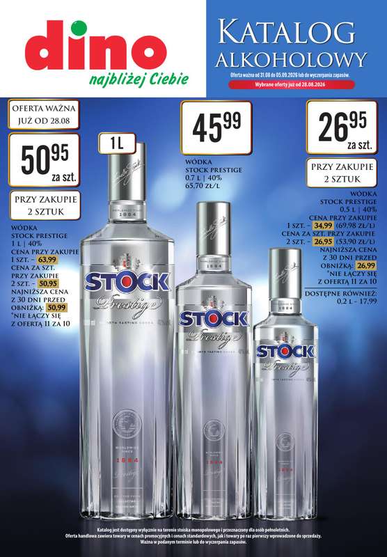 Dino - gazetka promocyjna Katalog alkoholowy od poniedziałku 31.08 do soboty 05.09