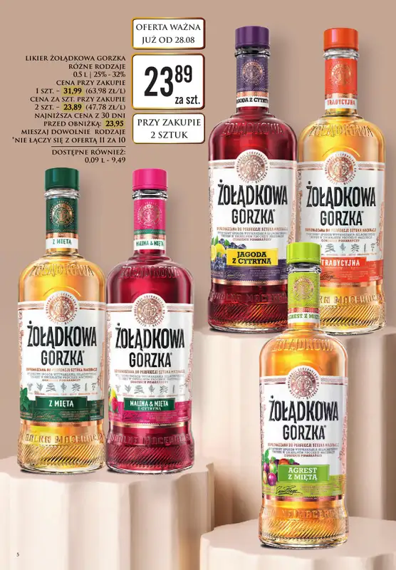 Dino - gazetka promocyjna Katalog alkoholowy od poniedziałku 31.08 do soboty 05.09 - strona 5