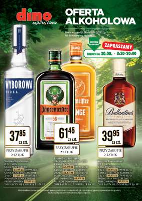 Dino - gazetka promocyjna Oferta alkoholowa od piątku 28.08 do niedzieli 30.08