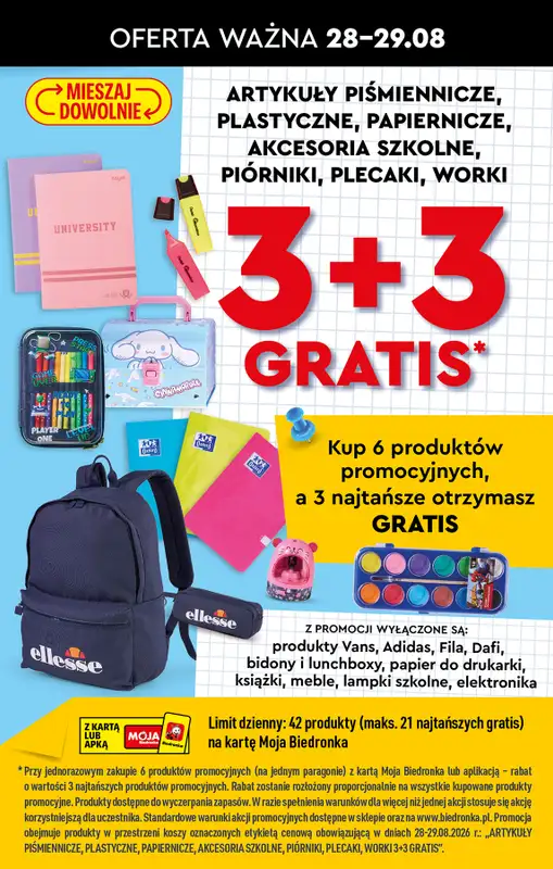 Biedronka - gazetka promocyjna Do Mojej szkoły idę   - strona 2