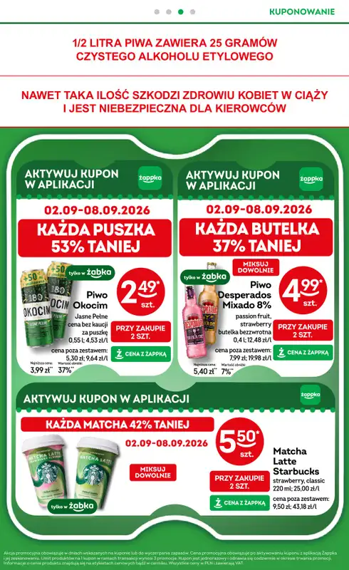 Żabka - gazetka promocyjna Gazetka od środy 26.08 do wtorku 08.09 - strona 30