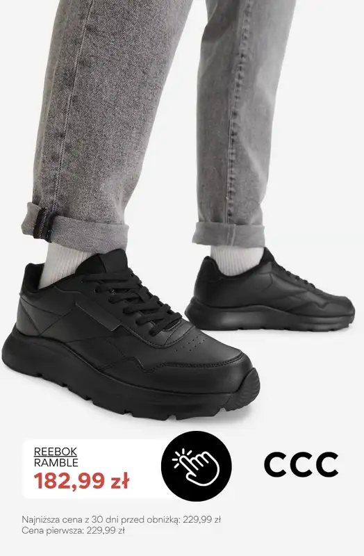 CCC - gazetka promocyjna SALE - męskie obuwie marki REEBOK od niedzieli 30.08  - strona 8