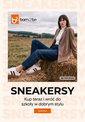 Born2be - gazetka promocyjna Sneakersy damskie na nowy sezon od piątku 28.08 do wtorku 08.09