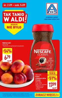 Aldi - gazetka promocyjna Tak tanio w Aldi! od środy 02.09 do soboty 05.09