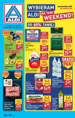 Aldi - gazetka promocyjna Weekend super cen w Aldi! od czwartku 03.09 do soboty 05.09