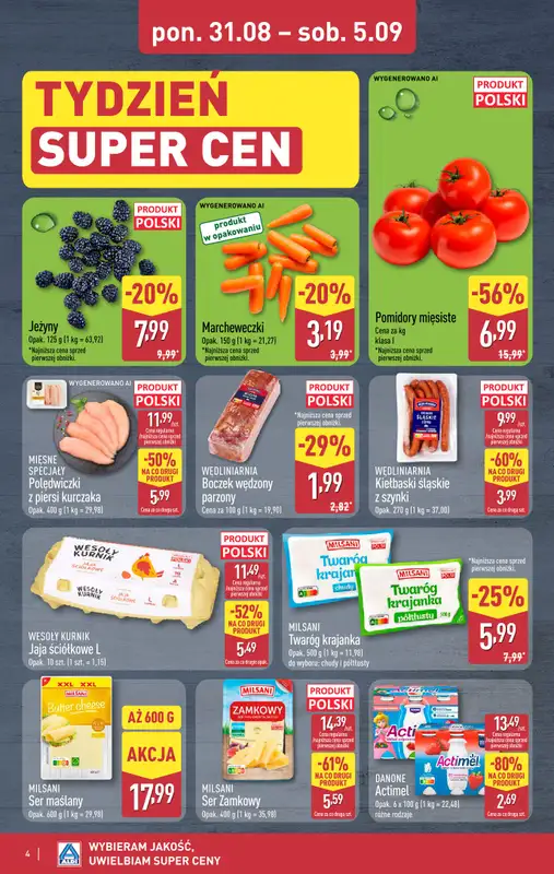Aldi - gazetka promocyjna Weekend super cen w Aldi! od czwartku 03.09 do soboty 05.09 - strona 4
