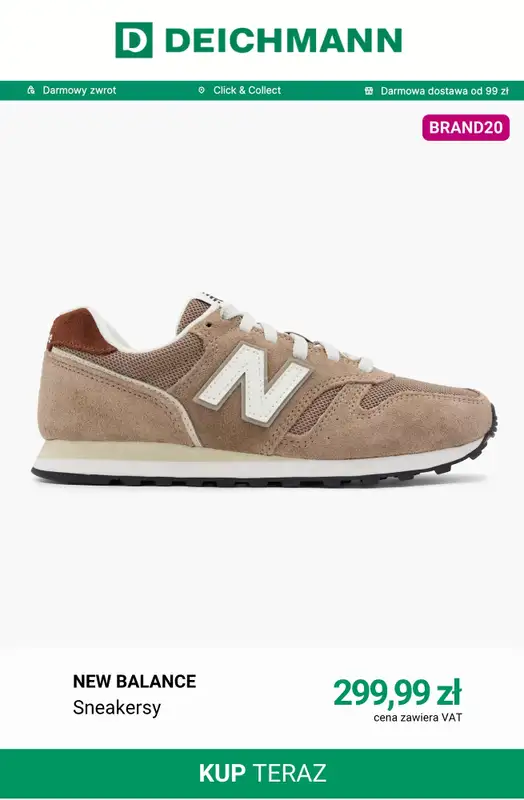 Deichmann - gazetka promocyjna -20% na nieprzecenione buty wybranych marek od piątku 28.08 do wtorku 06.10 - strona 8