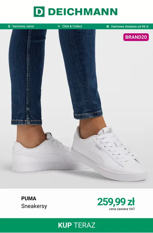 Deichmann - gazetka promocyjna -20% na nieprzecenione buty wybranych marek od piątku 28.08 do wtorku 06.10 - strona 7