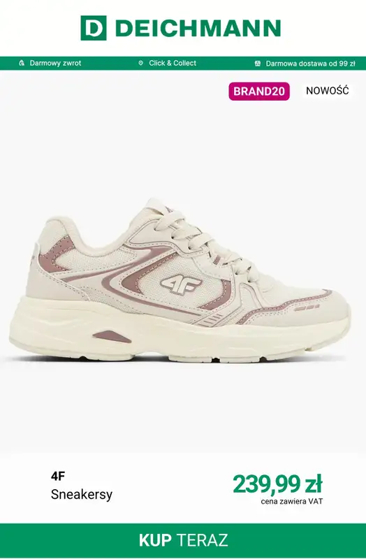 Deichmann - gazetka promocyjna -20% na nieprzecenione buty wybranych marek od piątku 28.08 do wtorku 06.10 - strona 3