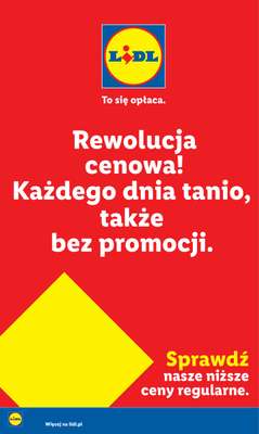 Lidl - gazetka promocyjna Rewolucja Cenowa! od piątku 21.08 do środy 30.09