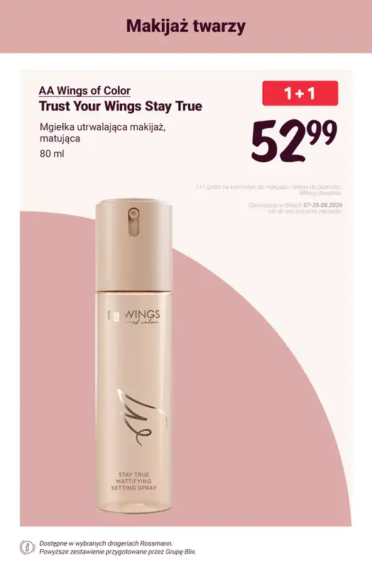 Rossmann - gazetka promocyjna 1+1 GRATIS na makijaż i lakiery do paznokci! od piątku 28.08 do soboty 29.08 - strona 7