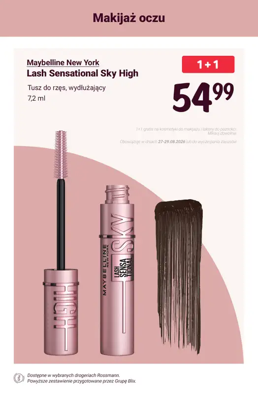 Rossmann - gazetka promocyjna 1+1 GRATIS na makijaż i lakiery do paznokci! od piątku 28.08 do soboty 29.08 - strona 3
