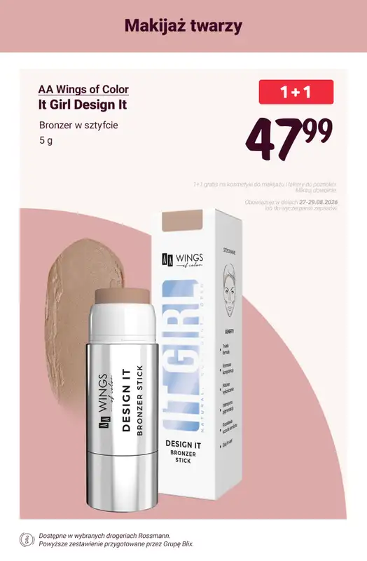 Rossmann - gazetka promocyjna 1+1 GRATIS na makijaż i lakiery do paznokci! od piątku 28.08 do soboty 29.08 - strona 12