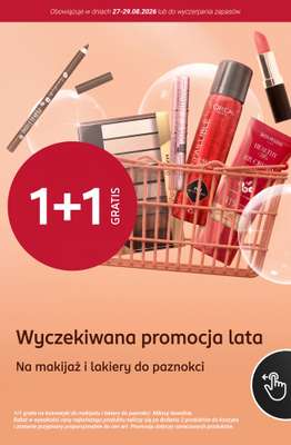 Rossmann - gazetka promocyjna 1+1 GRATIS na makijaż i lakiery do paznokci! od piątku 28.08 do soboty 29.08