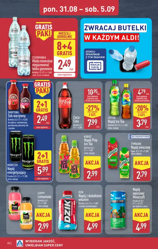 Aldi - gazetka promocyjna Pełny katalog! od poniedziałku 31.08 do soboty 05.09 - strona 20