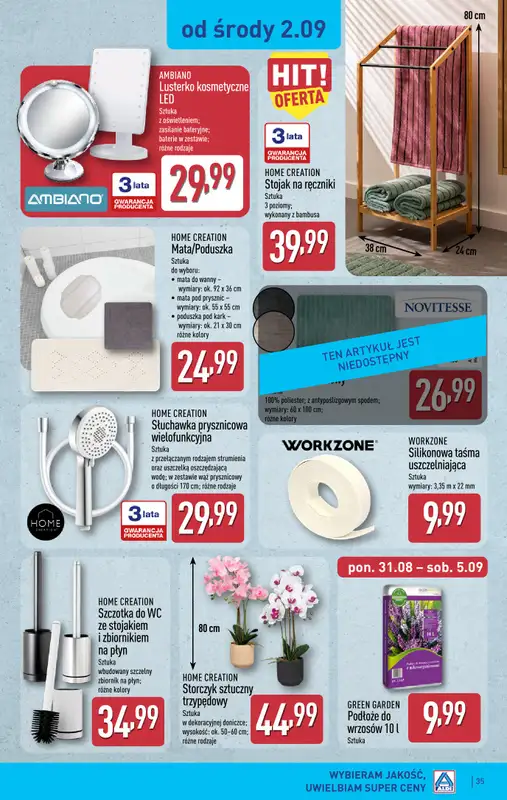 Aldi - gazetka promocyjna Pełny katalog! od poniedziałku 31.08 do soboty 05.09 - strona 35
