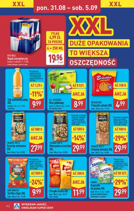 Aldi - gazetka promocyjna Pełny katalog! od poniedziałku 31.08 do soboty 05.09 - strona 14