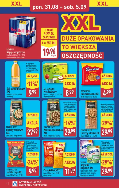 Aldi - gazetka promocyjna Pełny katalog! od poniedziałku 31.08 do soboty 05.09 - strona 14