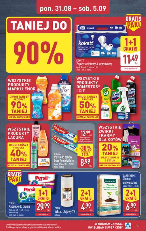 Aldi - gazetka promocyjna Pełny katalog! od poniedziałku 31.08 do soboty 05.09 - strona 23