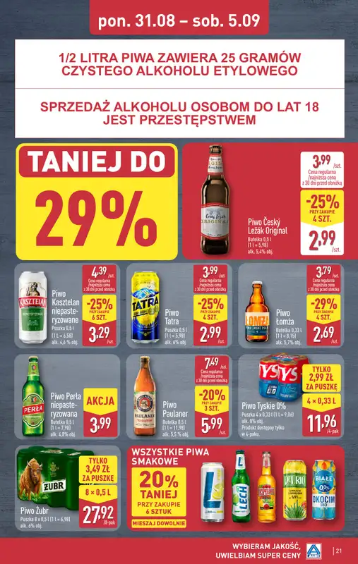 Aldi - gazetka promocyjna Pełny katalog! od poniedziałku 31.08 do soboty 05.09 - strona 21