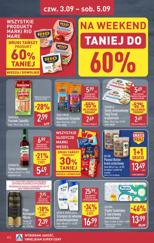 Aldi - gazetka promocyjna Pełny katalog! od poniedziałku 31.08 do soboty 05.09 - strona 42
