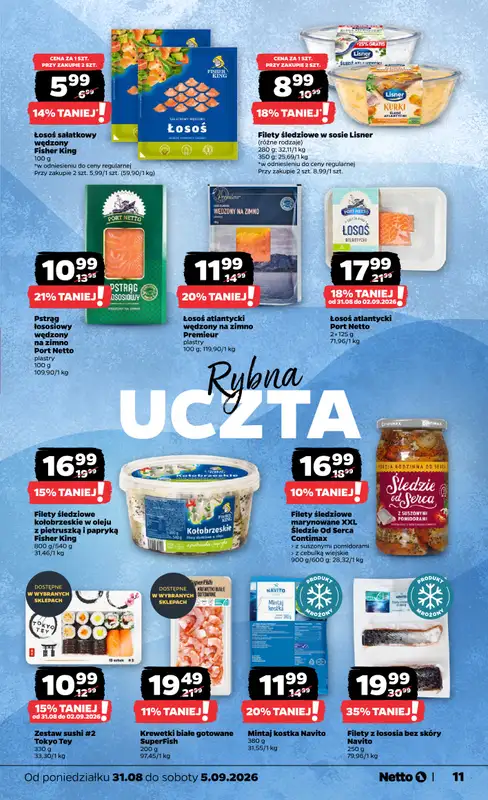 Netto - gazetka promocyjna Gazetka Spożywcza od poniedziałku 31.08 do soboty 05.09 - strona 11