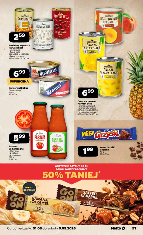 Netto - gazetka promocyjna Gazetka Spożywcza od poniedziałku 31.08 do soboty 05.09 - strona 21