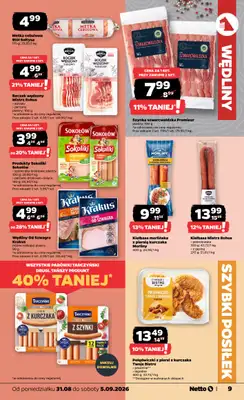 Netto - gazetka promocyjna Gazetka Spożywcza od poniedziałku 31.08 do soboty 05.09 - strona 9