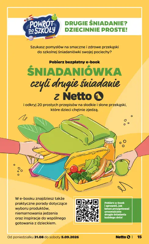 Netto - gazetka promocyjna Gazetka Spożywcza od poniedziałku 31.08 do soboty 05.09 - strona 15