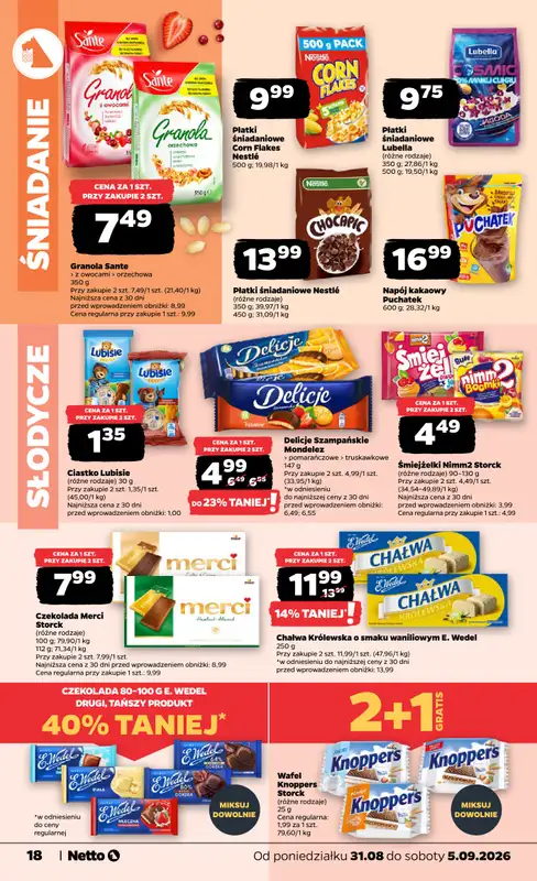 Netto - gazetka promocyjna Gazetka Spożywcza od poniedziałku 31.08 do soboty 05.09 - strona 18