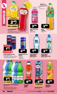 Netto - gazetka promocyjna Gazetka Spożywcza od poniedziałku 31.08 do soboty 05.09 - strona 28