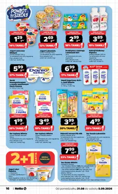 Netto - gazetka promocyjna Gazetka Spożywcza od poniedziałku 31.08 do soboty 05.09 - strona 16