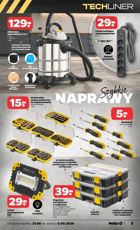Netto - gazetka promocyjna Inspiracje tygodnia  do soboty 05.09 - strona 3