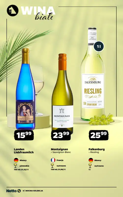Netto - gazetka promocyjna Mocna Kolekcja - Wina  do soboty 12.09 - strona 6